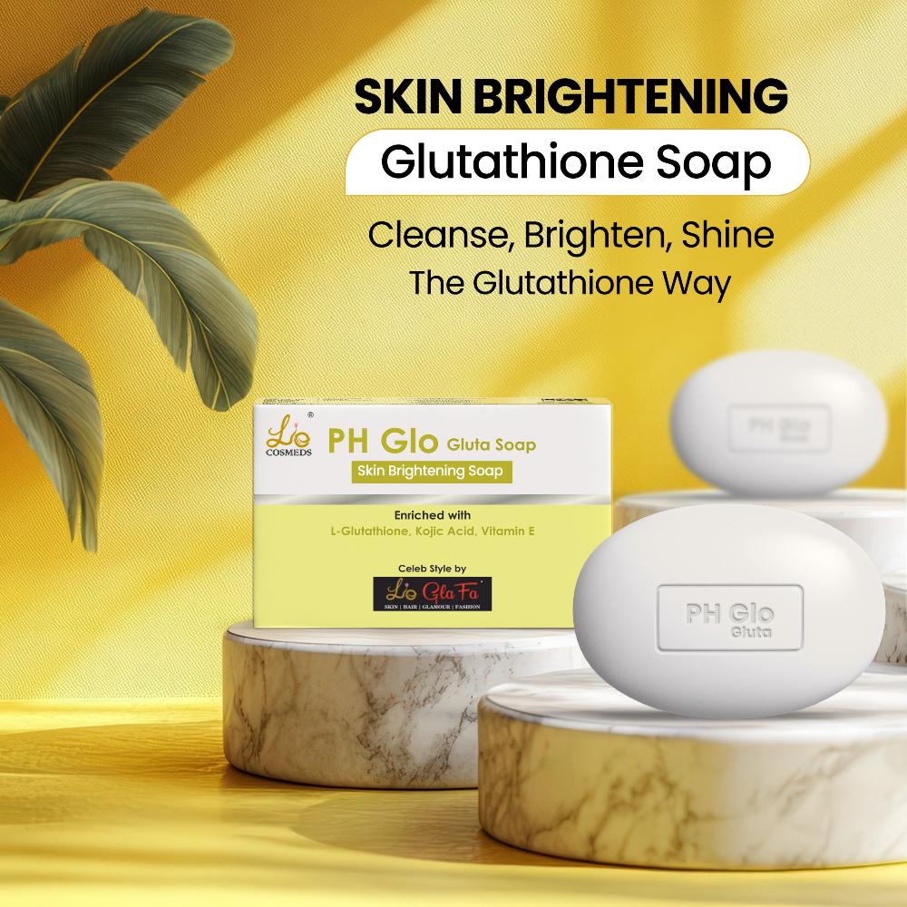 PHGLO Skin Brightening Glutathione Soap for Face & Body (Pack of 2) (75GM Each)